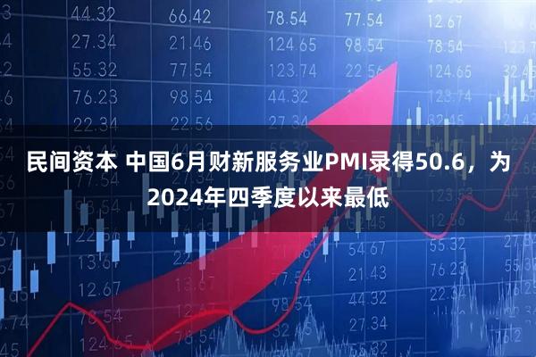 民间资本 中国6月财新服务业PMI录得50.6，为2024年四季度以来最低